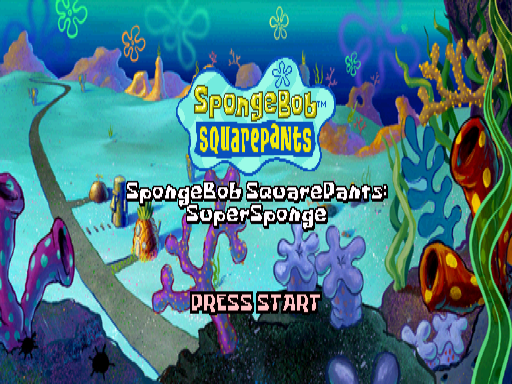 Pong title screen for Playstation